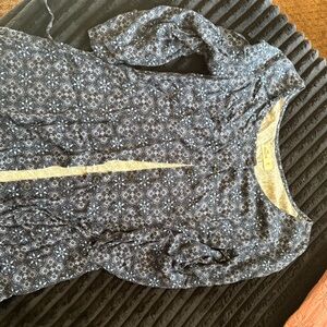 Hollister Navy Floral Button Down Shirt